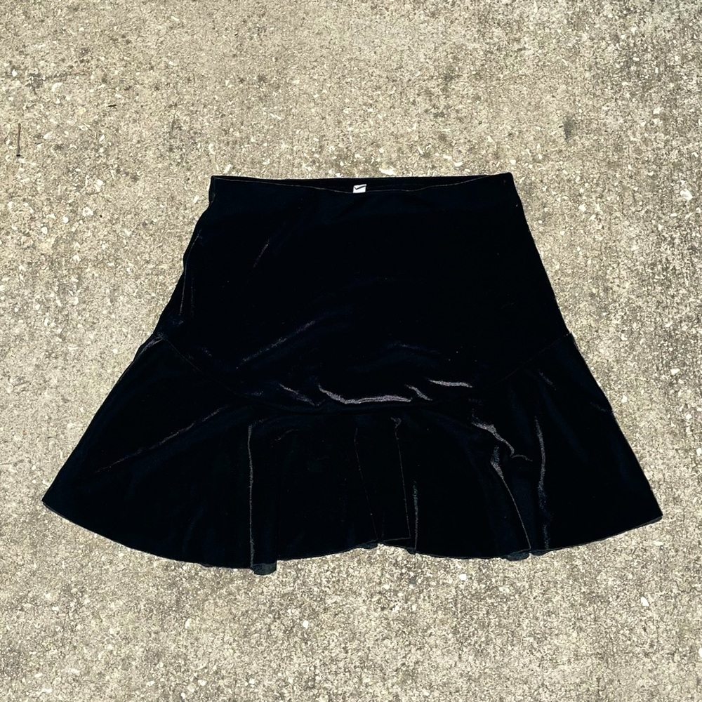 Black Velvet Skirt